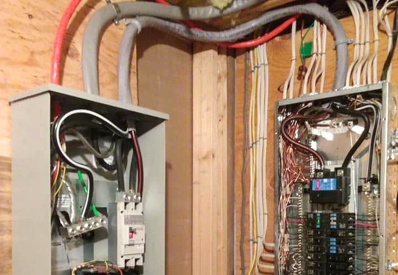 Panel and transfer switch